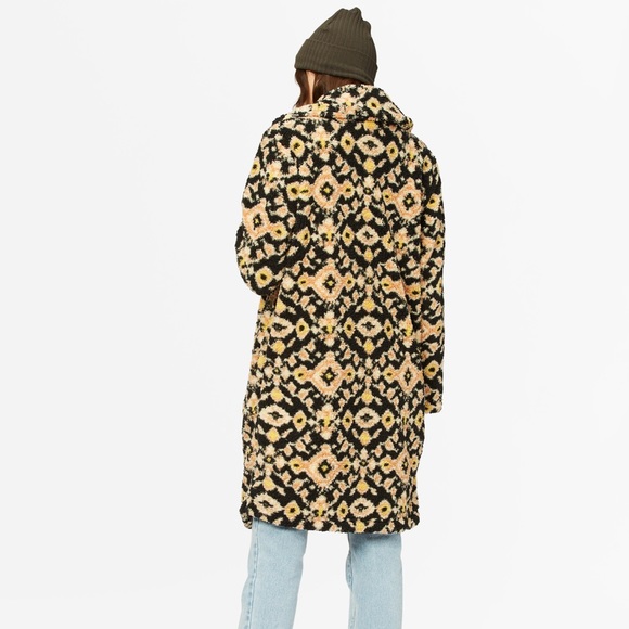 NEW NWT Billabong Montreal Longline Fleece Jacket - Picture 6 of 13